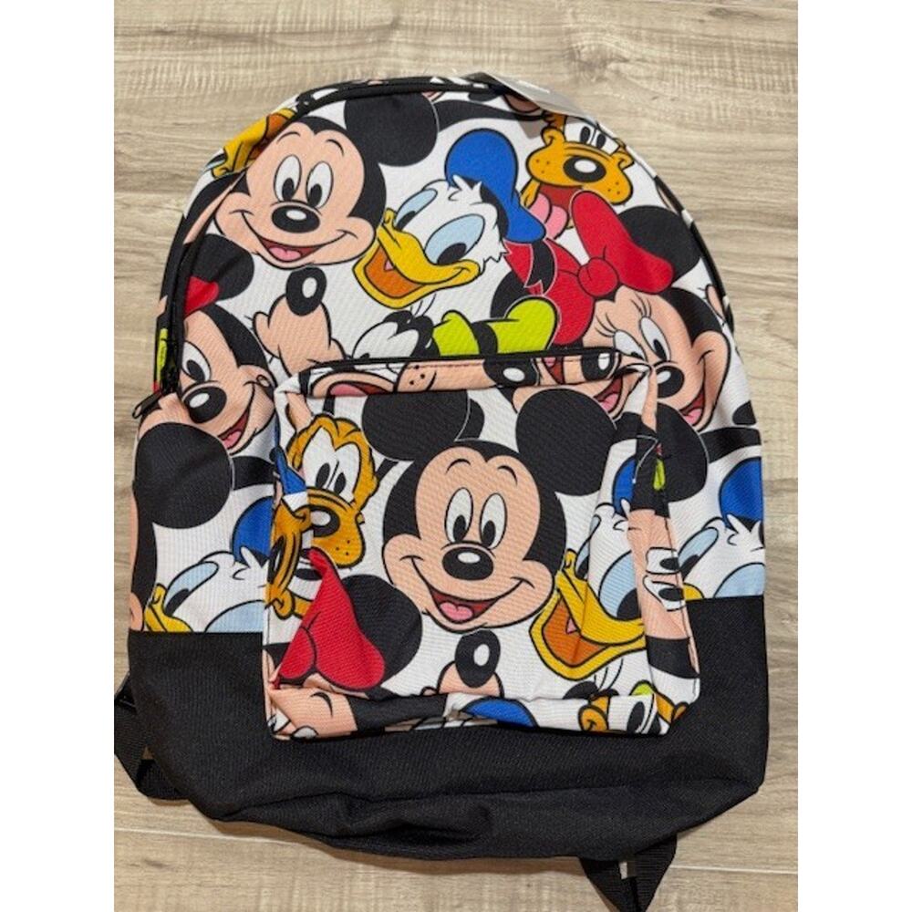 NWT Disney Store All Over Character Print Backpack